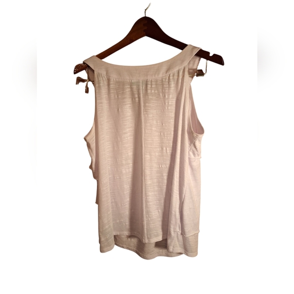 Alyx Woman Plus Size 1X White Tank Style Top Tiered Embroidered Boho Whimsigoth - Picture 2 of 5